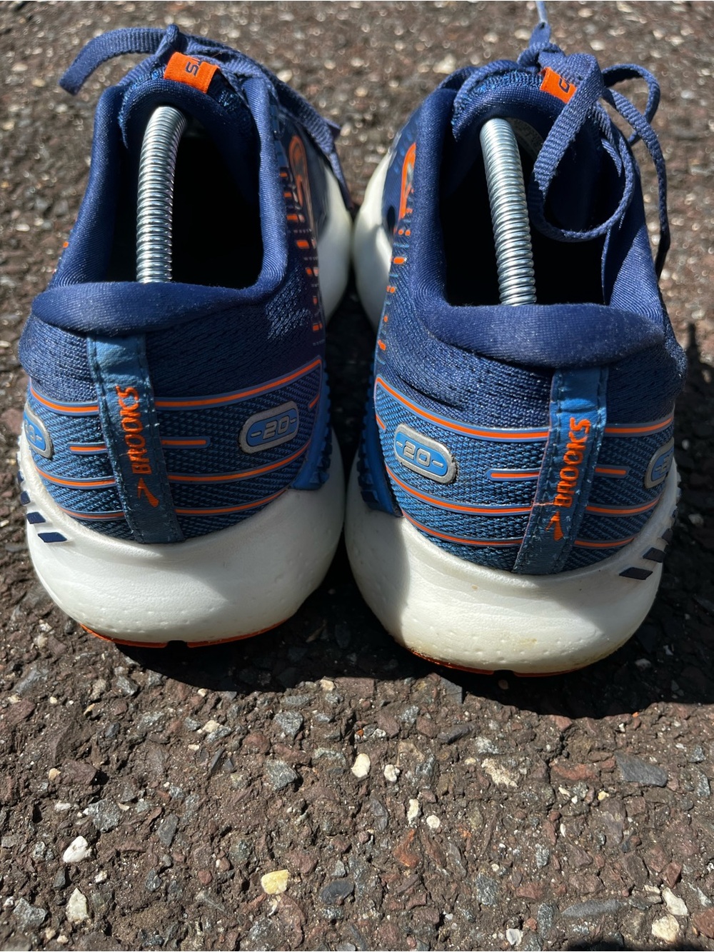 Brooks Men's Glycerin GTS Running Shoes - Navy & Orange - Picture 5 of 13